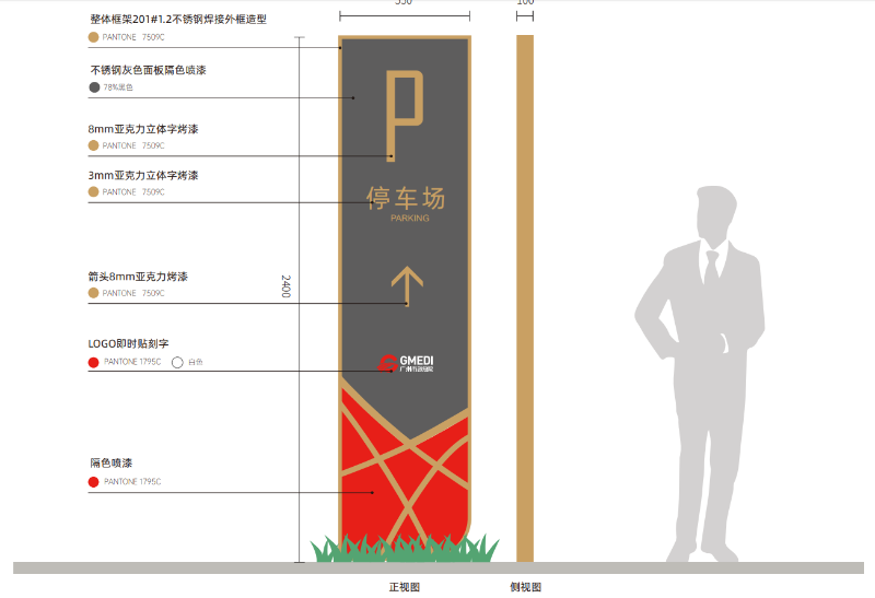 停車場(chǎng)導(dǎo)視標(biāo)識(shí)-卓盛標(biāo)識(shí)